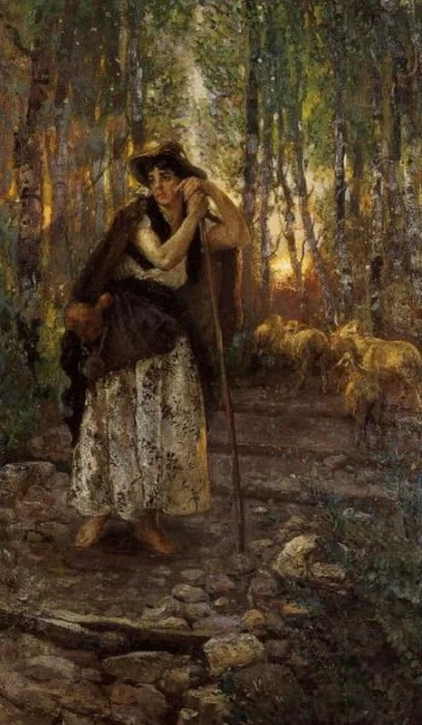 Pastorella sulle Alpi